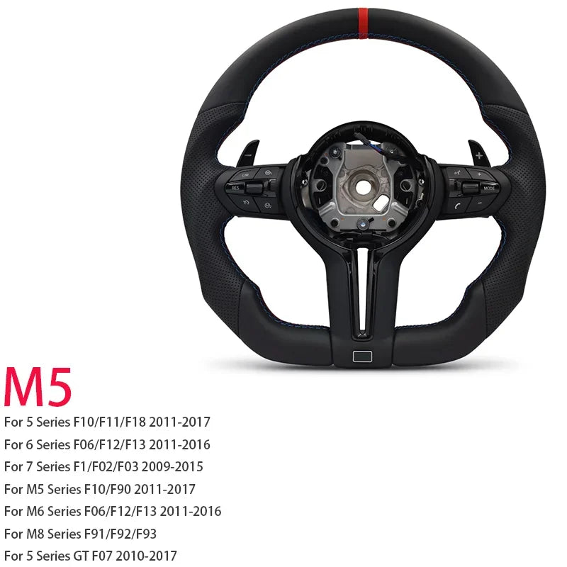 Blue Red M Sport Steering Wheel for BMW F01 F06 F10 F11 F12 F20 F21 F22 F25 F26 F30 F31 F32 F33 F34 F36 M3 F80 M4 F82 M5 F90