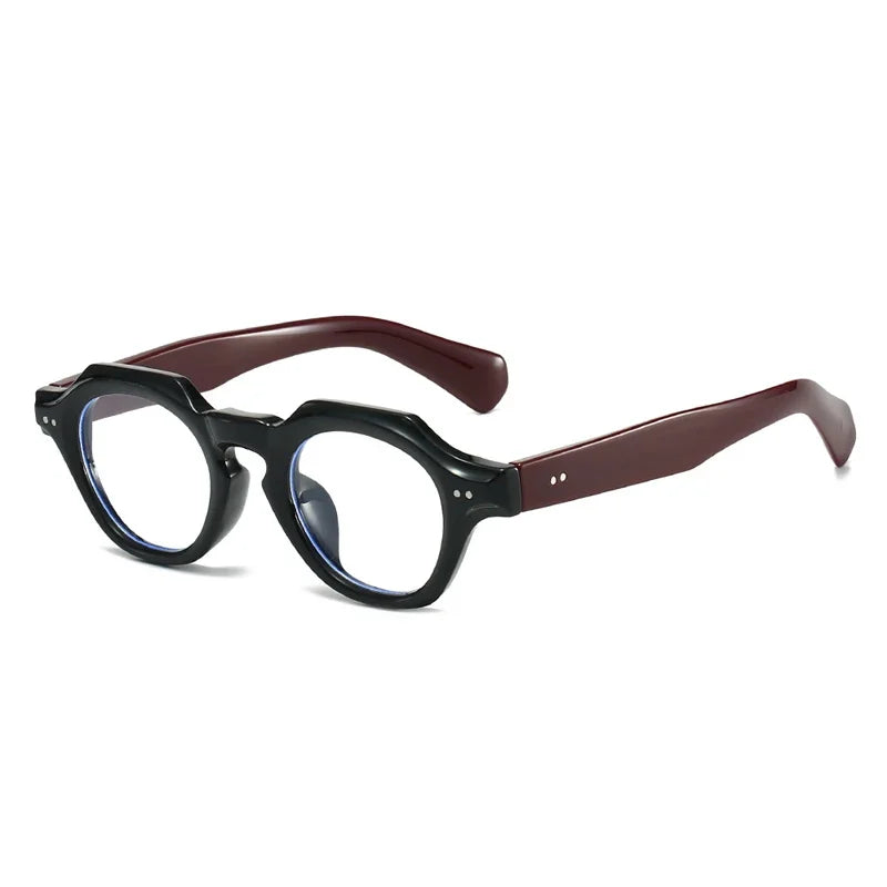 JNPCXI New Fashion Small Polygon Square Sunglasses Women Retro Rivets Shades UV400 Men Red Blue Sun Glasses