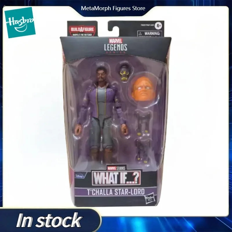 Original Hasbro Marvel Legends Series WHAT IF T'CHALLA STAR-LORD Anime Figure Toy Model Collection
