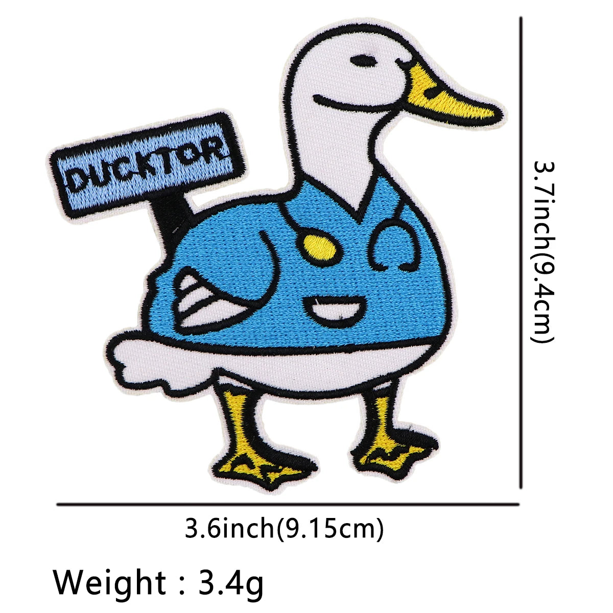 Cartoon Turtle Patches For Clothing Funny Hippo Patches Cute Animal Duck Patch Iron on Embroidery Patches on Clothes Stickers