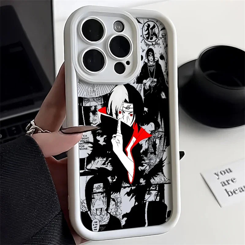 Itachi Apple iPhone 16 15 Pro Max 14 13 12 Mini SE XR XS softshell phone case M7