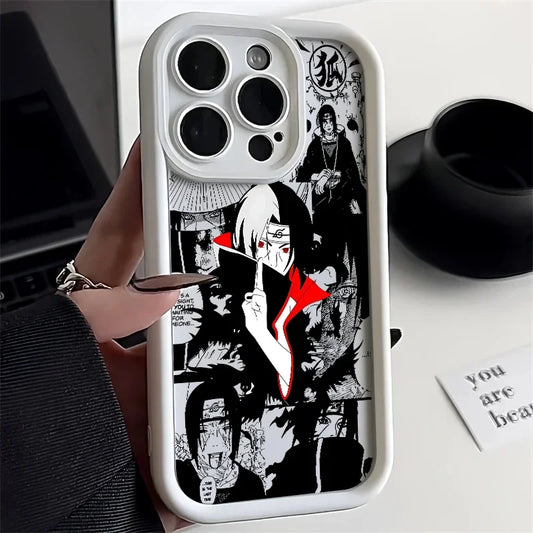 Itachi Apple iPhone 16 15 Pro Max 14 13 12 Mini SE XR XS softshell phone case M7