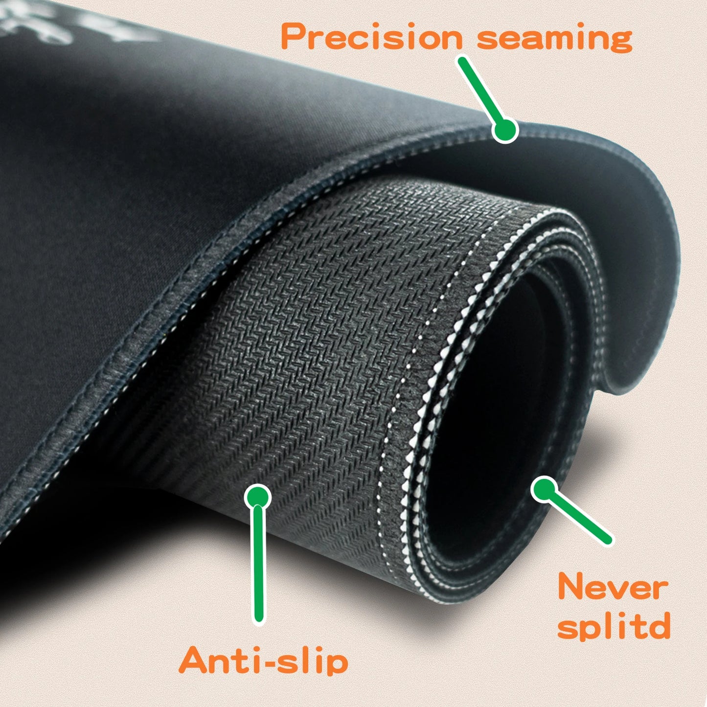 EXCO Gaming Mouse Pad Large Extended Computer Desk Mat Keyboard Mousepad with Stitched Edge Non-Slip Rubber Base for Gamer Home