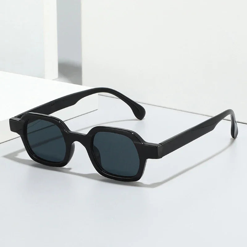 JNPCXI Fashion Small Polygon Square Women Sunglasses Retro Gradient Men Shades UV400 Sun Glasses