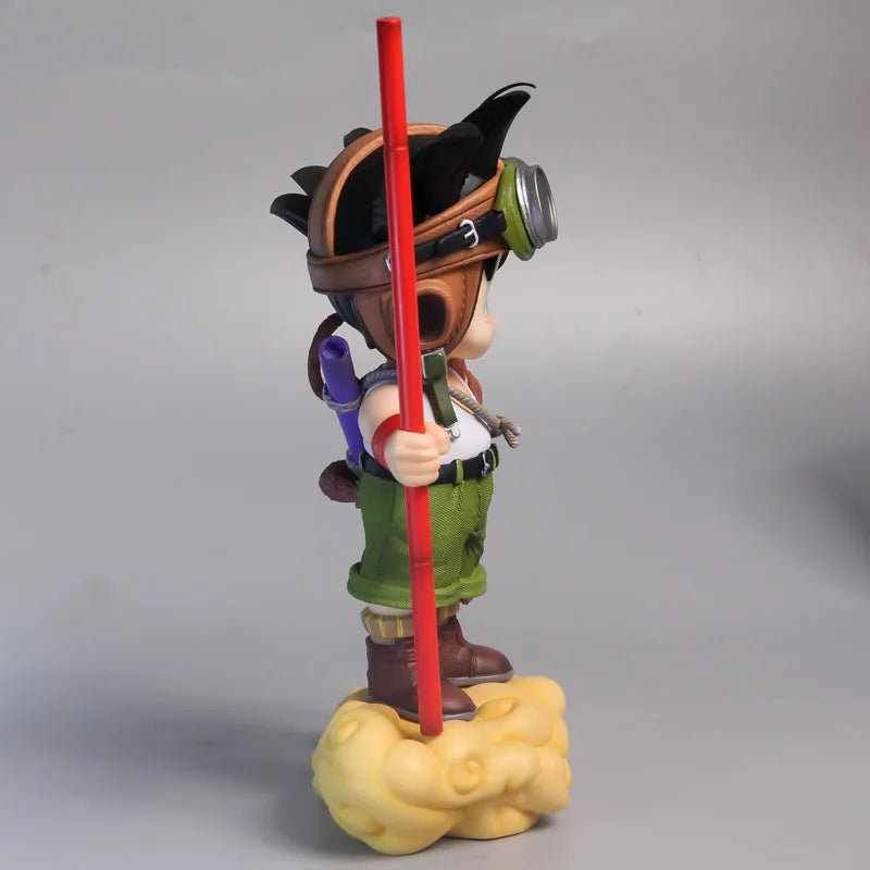 Anime Dragon Ball Son Goku Figure With Monkey Kid Goku Action Figure 26cm Pvc Statue Collection Model Toys Gifts