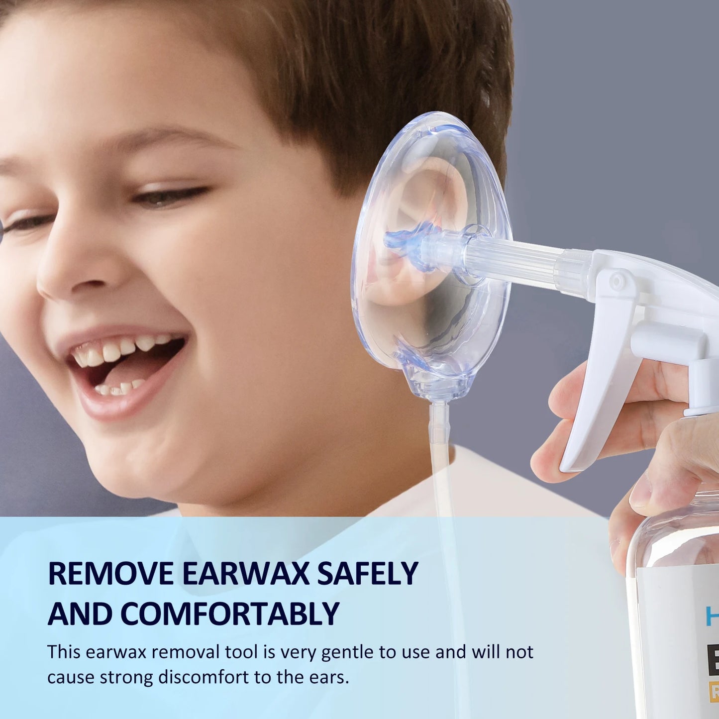 500ml/300ml Ear Cleaner Kit Ear Wax Remover Bottle Ear Irrigation Washer Set for Adults and Kids Ear Cleaning Kit Safe Effective