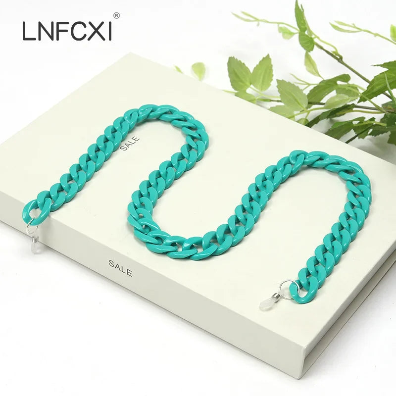 JNPCXI Fashion Acrylic Sunglasses Chains Lanyard Women Men Anti-slip Reading Glasses Chain Cord Neck Strap Rope Fast Shipping