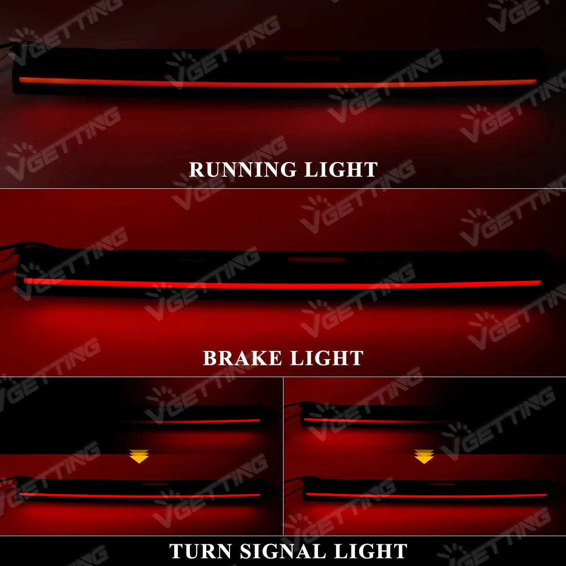 For Toyota Yaris Ativ Vios 2023 2024 Car Tail Light LED Trunk Lamp Through Daytime Running Warning Brake Turn Signal Taillight