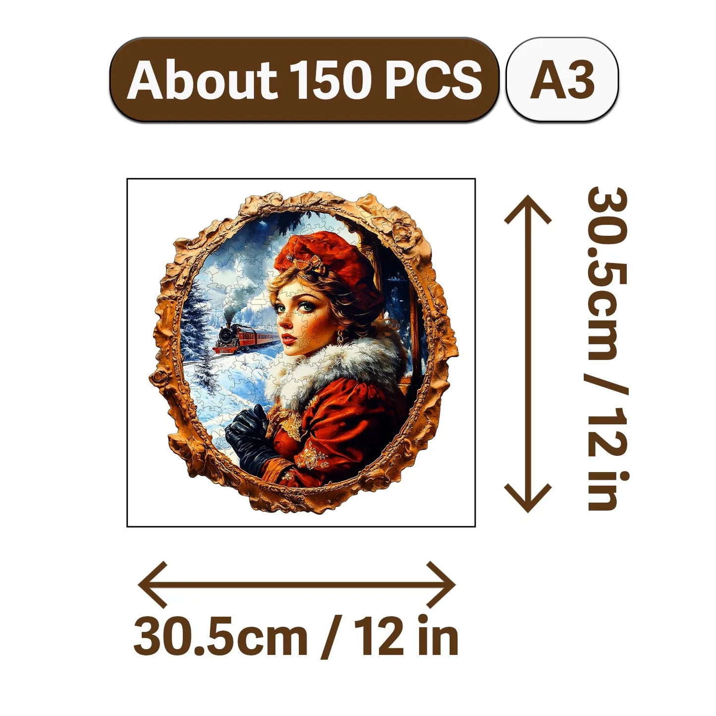 Nowadays Retro Art Style Wooden Jigsaw Puzzle Wood Home Decor Painting Christmas and Halloween Gift Toy for Teen and Kid