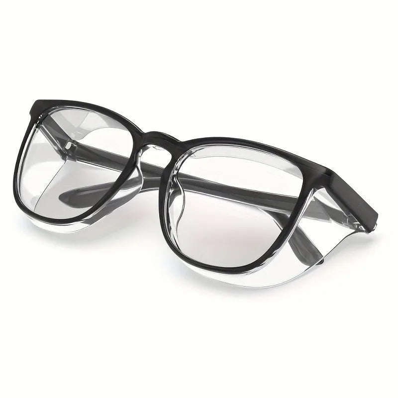 Men's and Women's Blue Light Blocking Glasses, 1 Pair of Fashionable Safety Glasses with Anti-Fog and Anti-Scratch Features