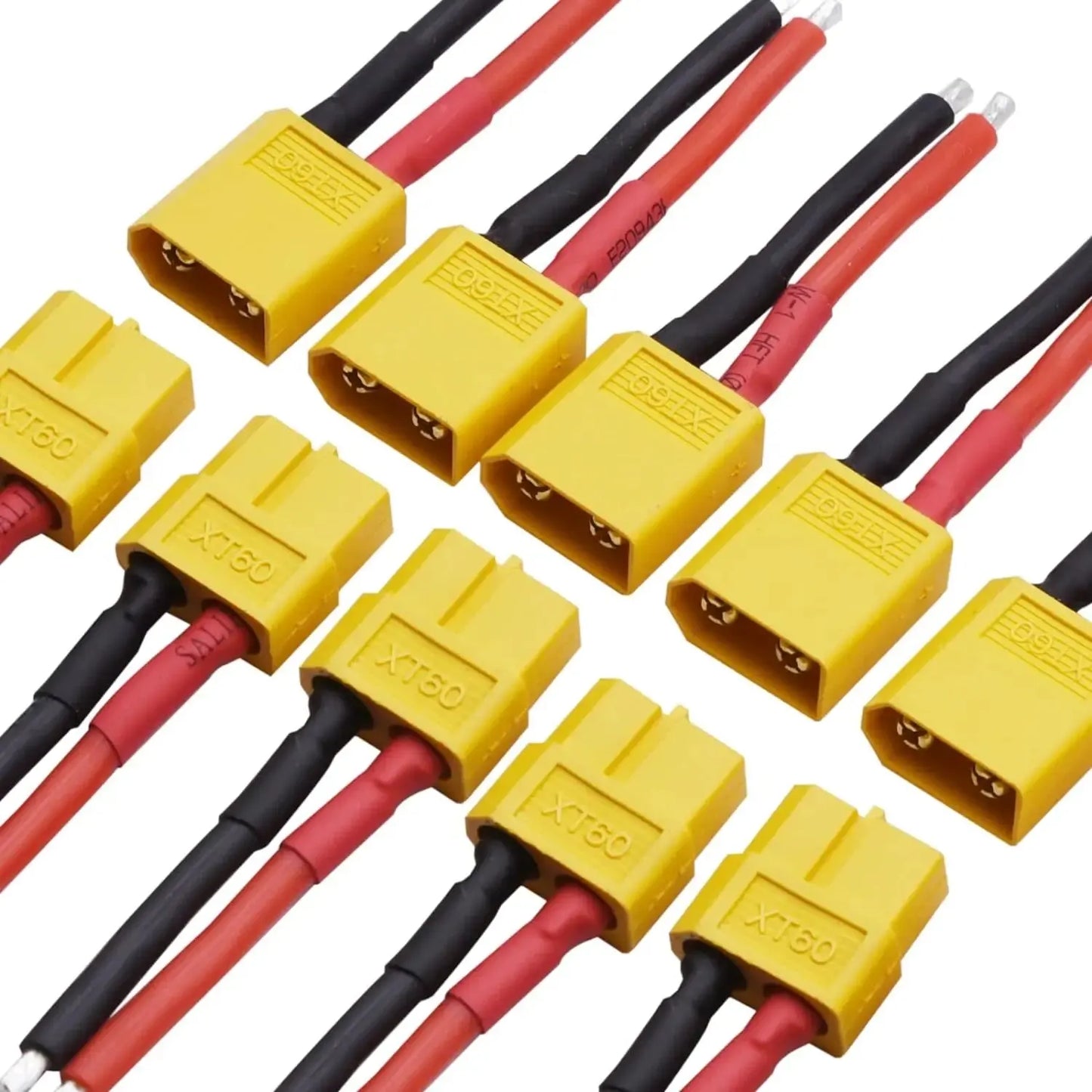1/2 Pair XT60 Plug Female and Male Connector with 12/14AWG Silicon Wire for RC Lipo Battery Cable Drone