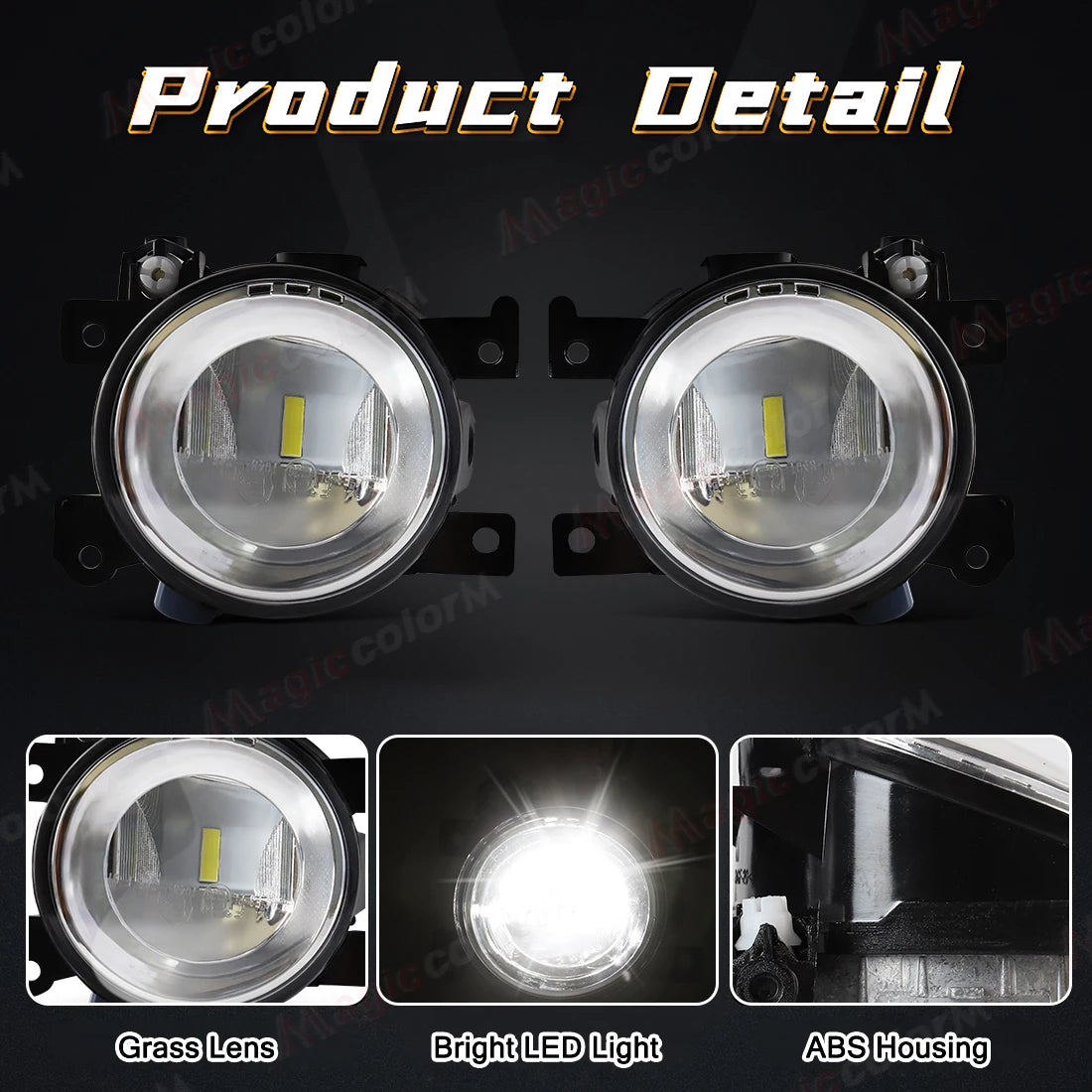 For Infiniti Q50 QX50 Q60 QX60 Q70 Q70L QX80 2014 2015 2016 2017 2018 2019 2020 LED Fog Lamps Front Bumper Daylights Foglights