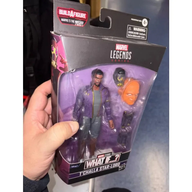 Original Hasbro Marvel Legends Series WHAT IF T'CHALLA STAR-LORD Anime Figure Toy Model Collection