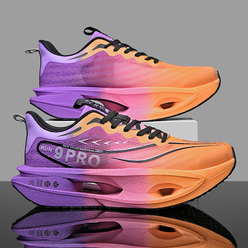 Men Running Shoes Carbon Board Marathon Speciality Sports Casual Men's Sneakers Breathable Women's Comfortable Athletic Sneakers