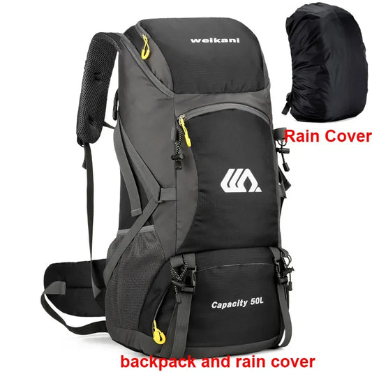 50L Travel Backpacks Camping Large Waterproof Outdoor Mountaineering Sports Bag
