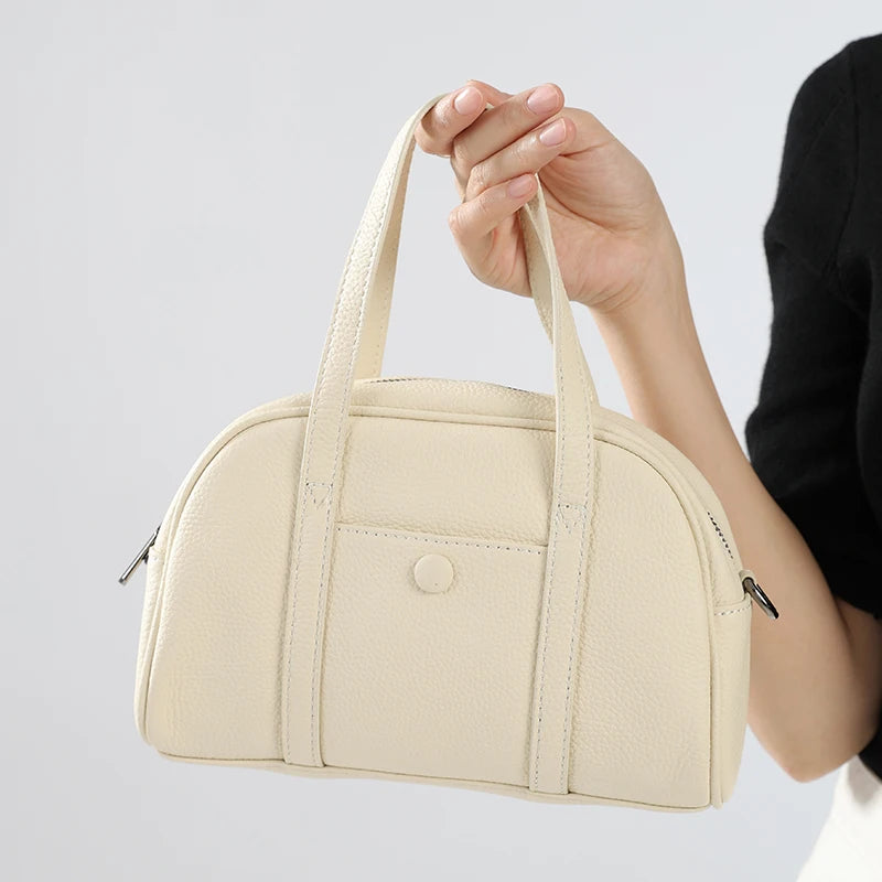 New summer women's genuine leather Shell bag Tote bags female luxury designer brand handbag Ladies mini crossbody shoulder bag