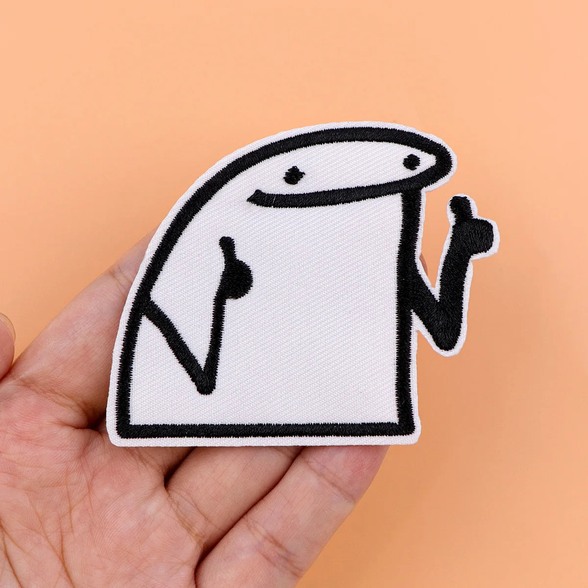 3pcs Funny Stick Figure Iron On Patch Clothes Patch For Clothing Simple Style Embroidered Patch Garment Apparel Accessories