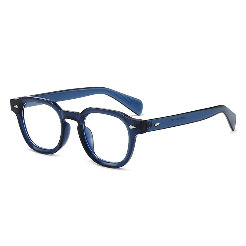 JNPCXI New Fashion Anti Blue Light Eyeglasses Frame Women Vintage Rivet Oval Women Men Luxury Leopard Prescription Glasses