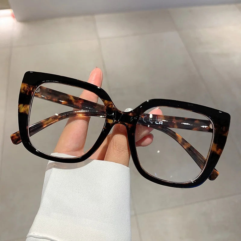 Cat Eye Anti Blue Light Flat Lens Replaceable Lens Eyeglass Glasses Frame Glasses Anti-radiation Computer Eyewear