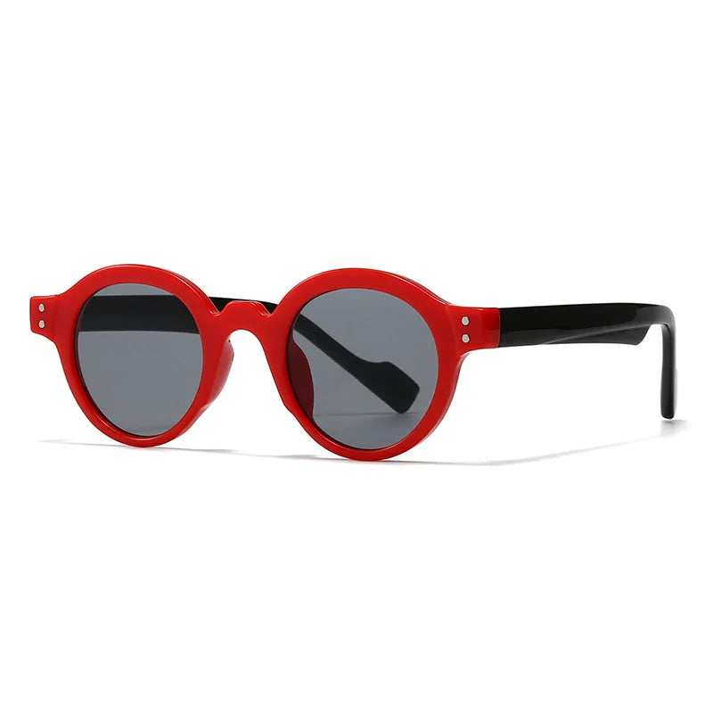 JNPCXI Retro Round Women Sunglasses Shades UV400 Fashion Punk Men Trending Green Yellow Sun Glasses