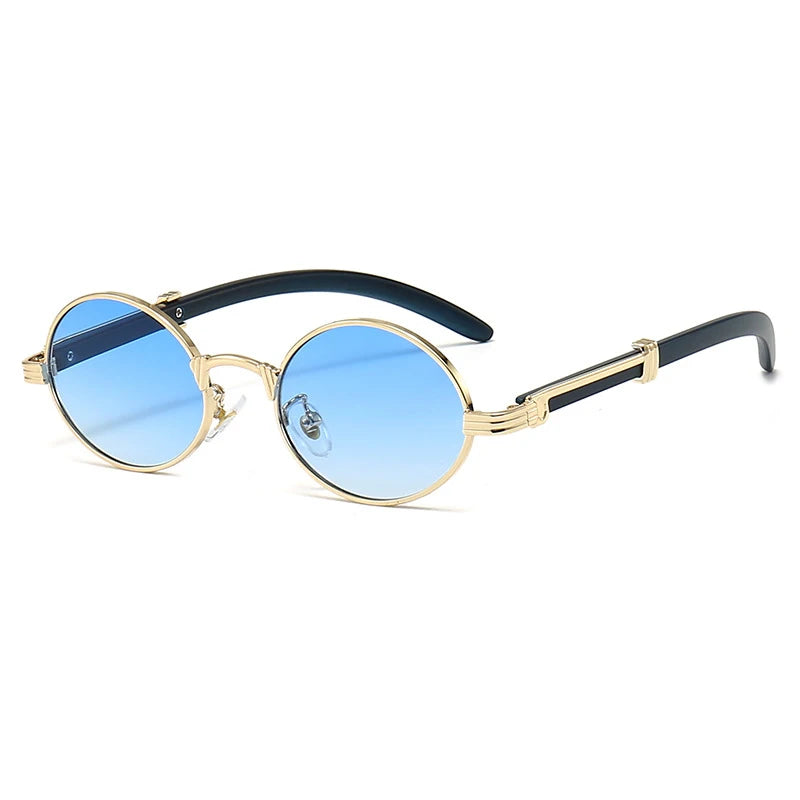 CATERSIDE 2022 Luxury Brand Designer Glasses Man Retro Classic Round Oval Sunglasses Men Fashion Popular Travel Wooden Shades