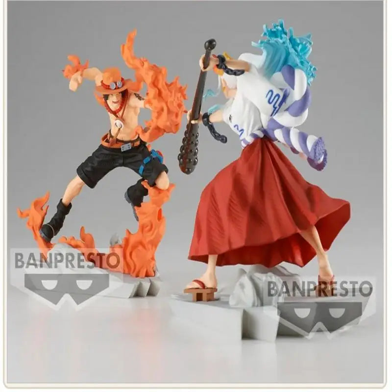 Special OfferBANDAI BANPRESTO ONE PIECE Yamato Ace Animation peripherals Mol Garage Kit Ornaments boys favorite gift Collectible