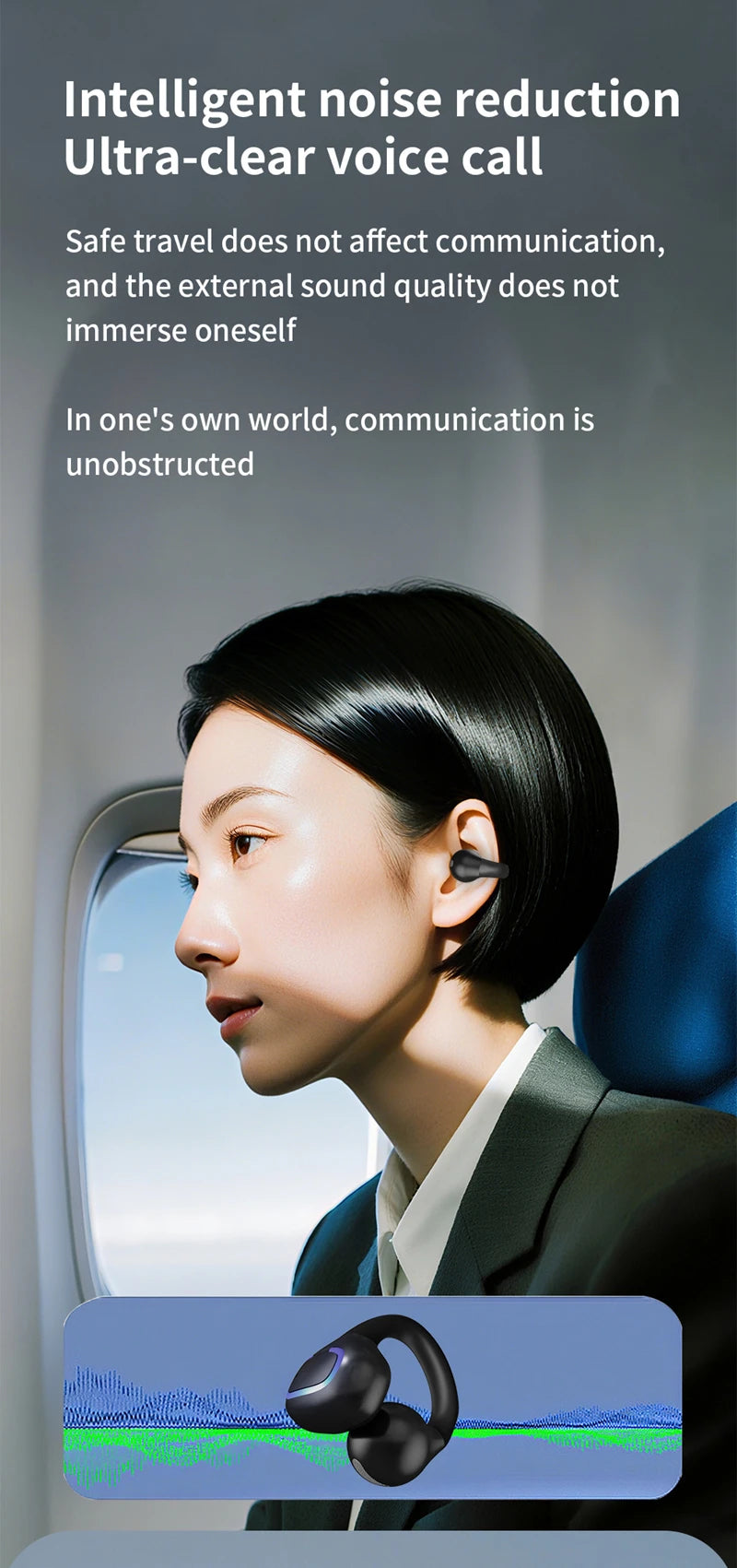 New OWS Ear Clip Earphones Bone Conduction Bluetooth Sports Gaming Earbuds HiFI Stereo Sound Headphones TWS With Microphone 2026