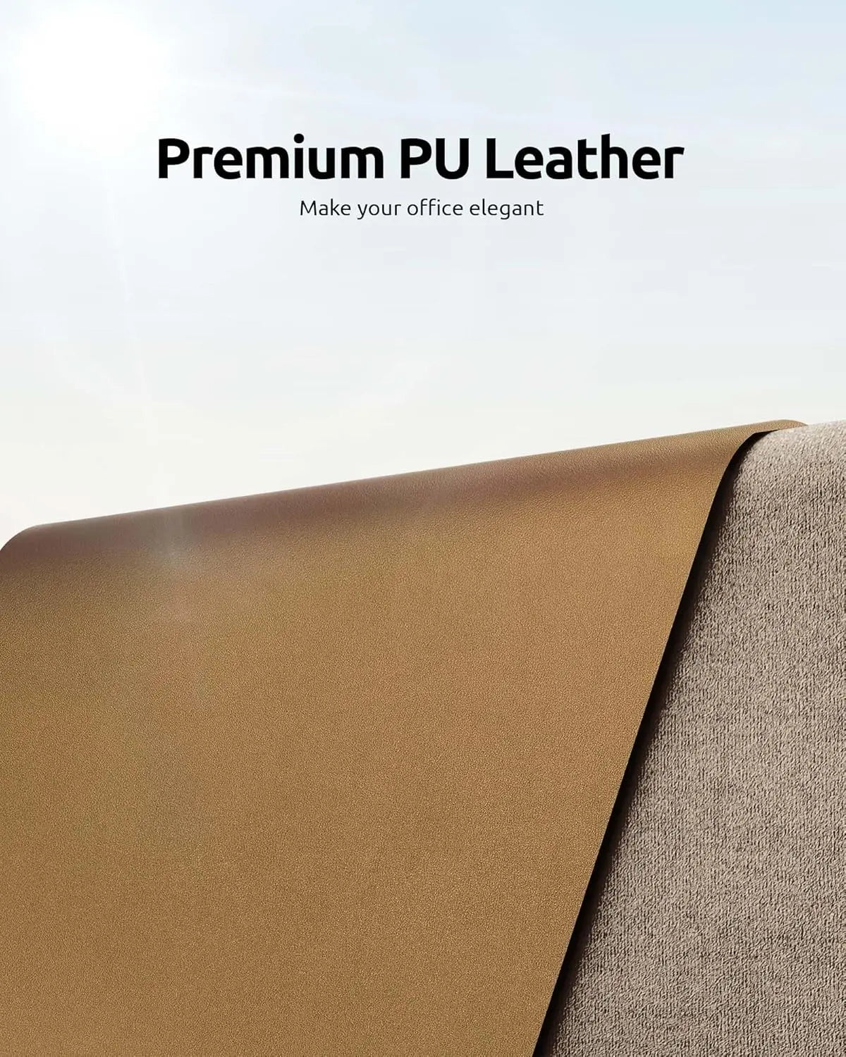 YSAGi Mouse Pad ,Leather Desk Protector, Office Mat, Large Mouse Mat, Non-Slip PU Leather Blotter, Laptop Waterproof Desk Pad