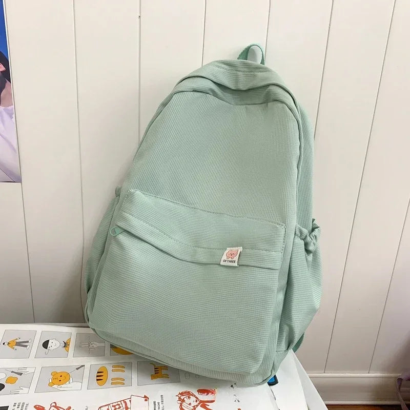 New Waterproof Nylon Women Backpack Female Travel Bag Backpacks Schoolbag for Teenage Girls Solid Color Bookbag Mochila Bookbag