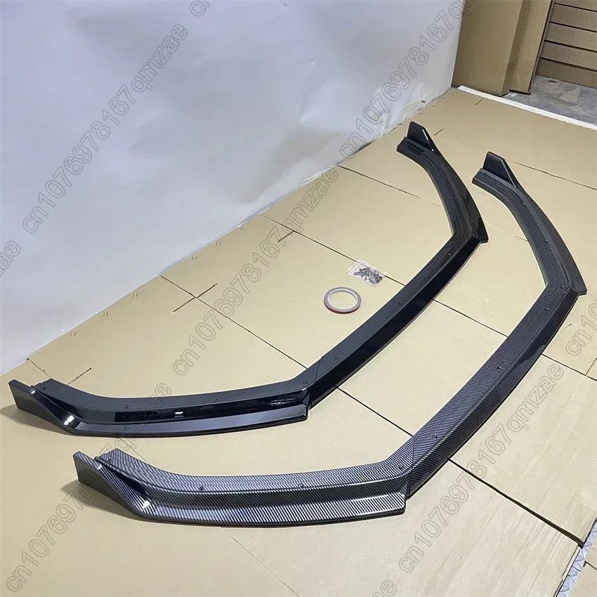 For VW Polo MK5 6R Standard Pre‑Facelift 2009-2013 Pcs Front Bumper Lip Spoiler Splitter Diffuser Separator Bodykits Gloss Black