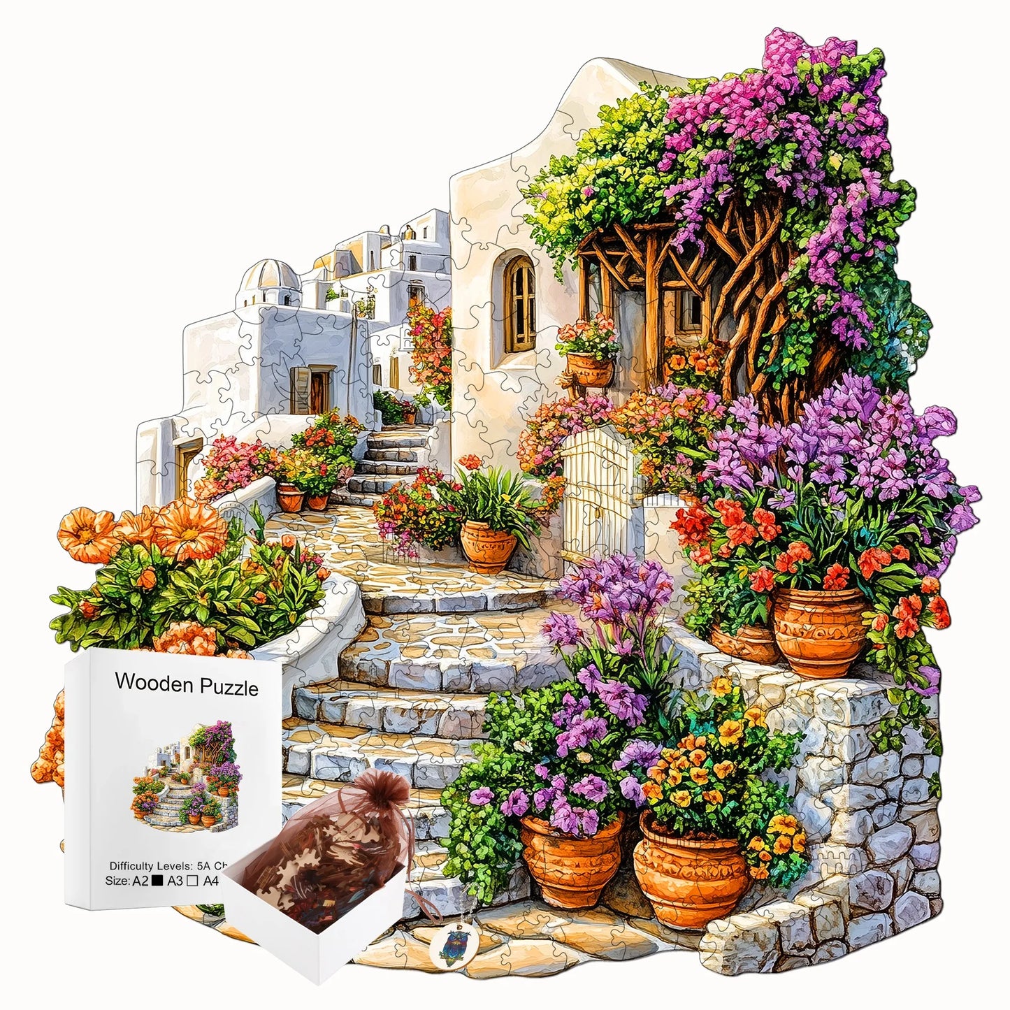 Exquisite Unique Wooden Jigsaw Puzzle Home Wood Decor Christmas and Halloween Gift Toy for Teen and Kid