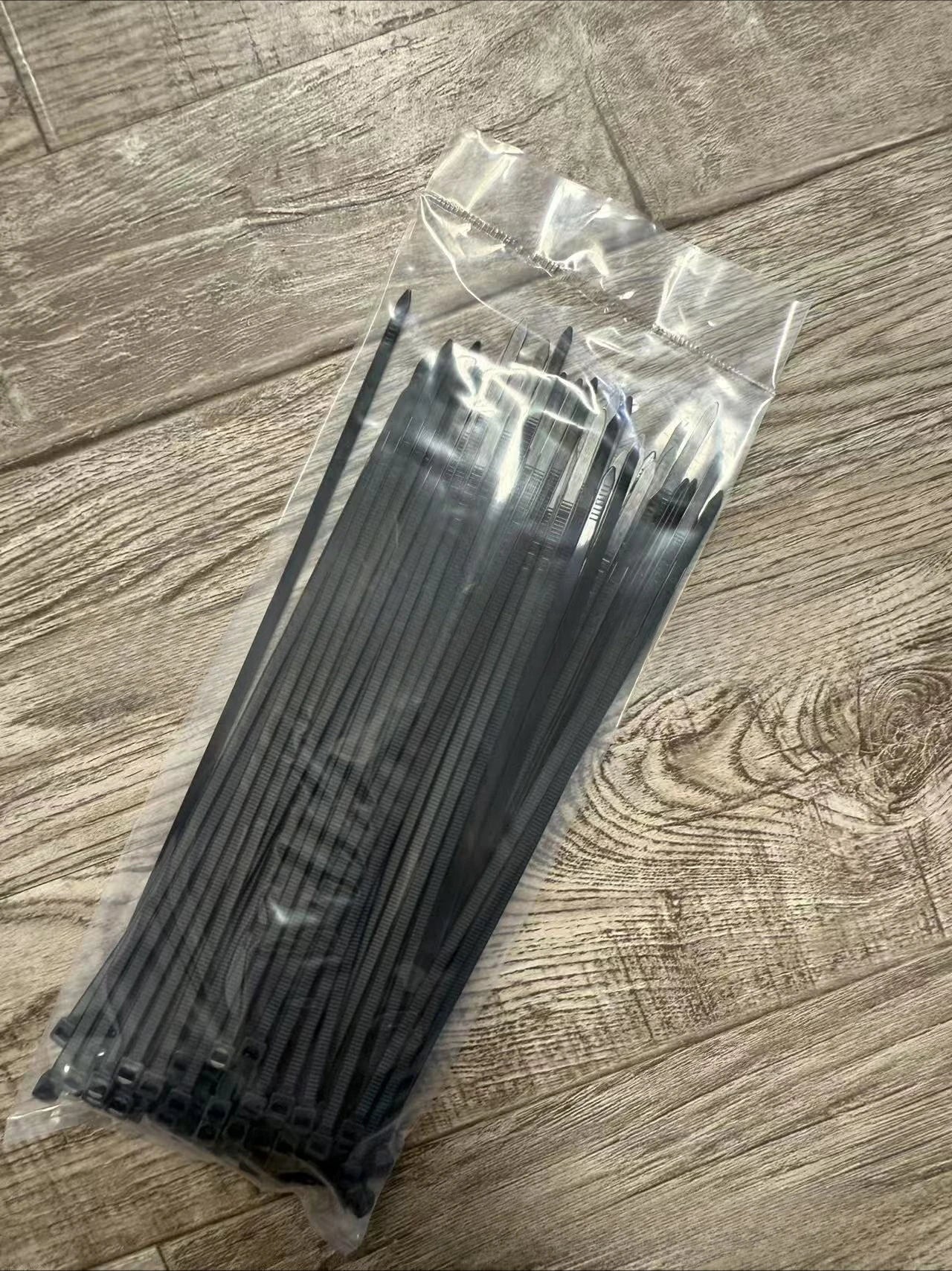 100PCS Colorful Self-Locking Nylon Cable Ties: Strong Multi-Color Zip Ties for Home Garden, Red Green Orange