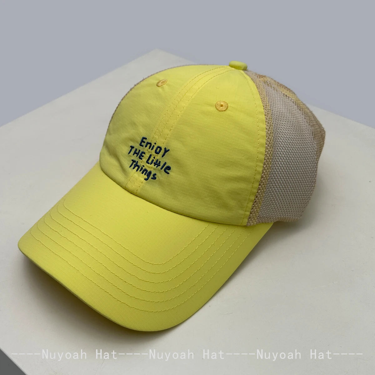 New Men Women Simple Mesh Embroidered Letters Baseball Hats Sunshade Quick-dry Breathable Korean Peaked Caps Versatile Fashion