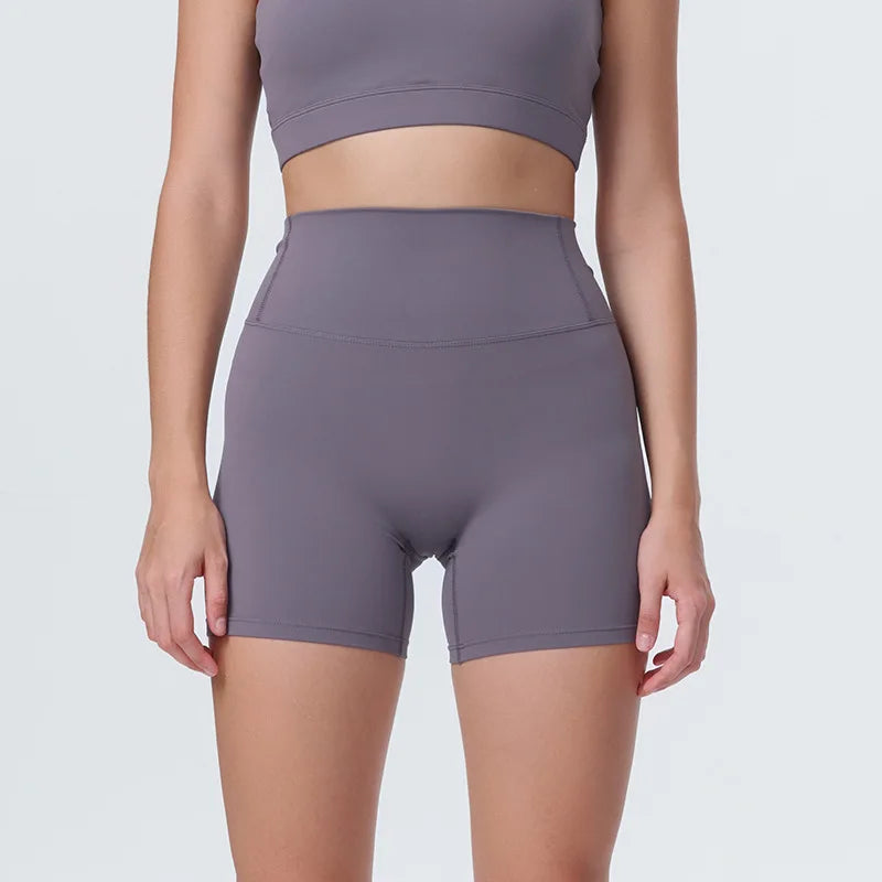 DIA FIT JOY New Naked feel tight fitting pants cycling yoga pants high waisted and hip lifting sports shorts fitness pants
