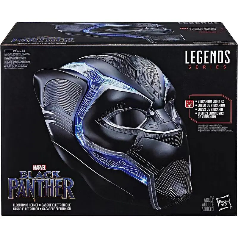 Original Hasbro Marvel Legends Series AVENGERS BLACK PANTHER 1:1 Helmet Anime Figure Toy Collection Gift