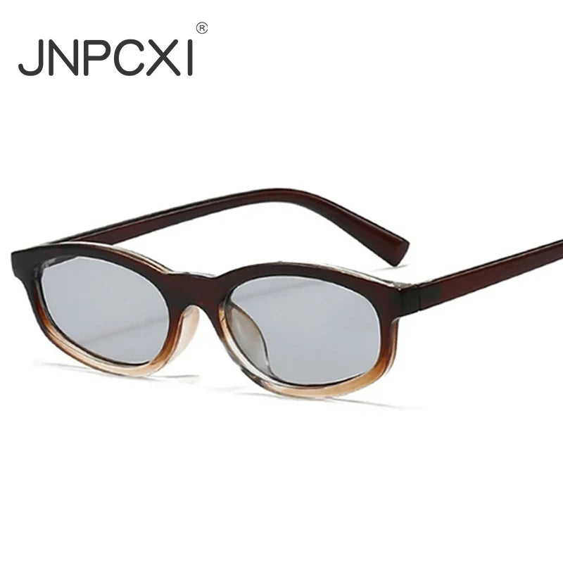 JNPCXI New Retro Small Cat Eye Sunglasses Women Leopard Blue Shades UV400 Fashion Men Trending Sun Glasses