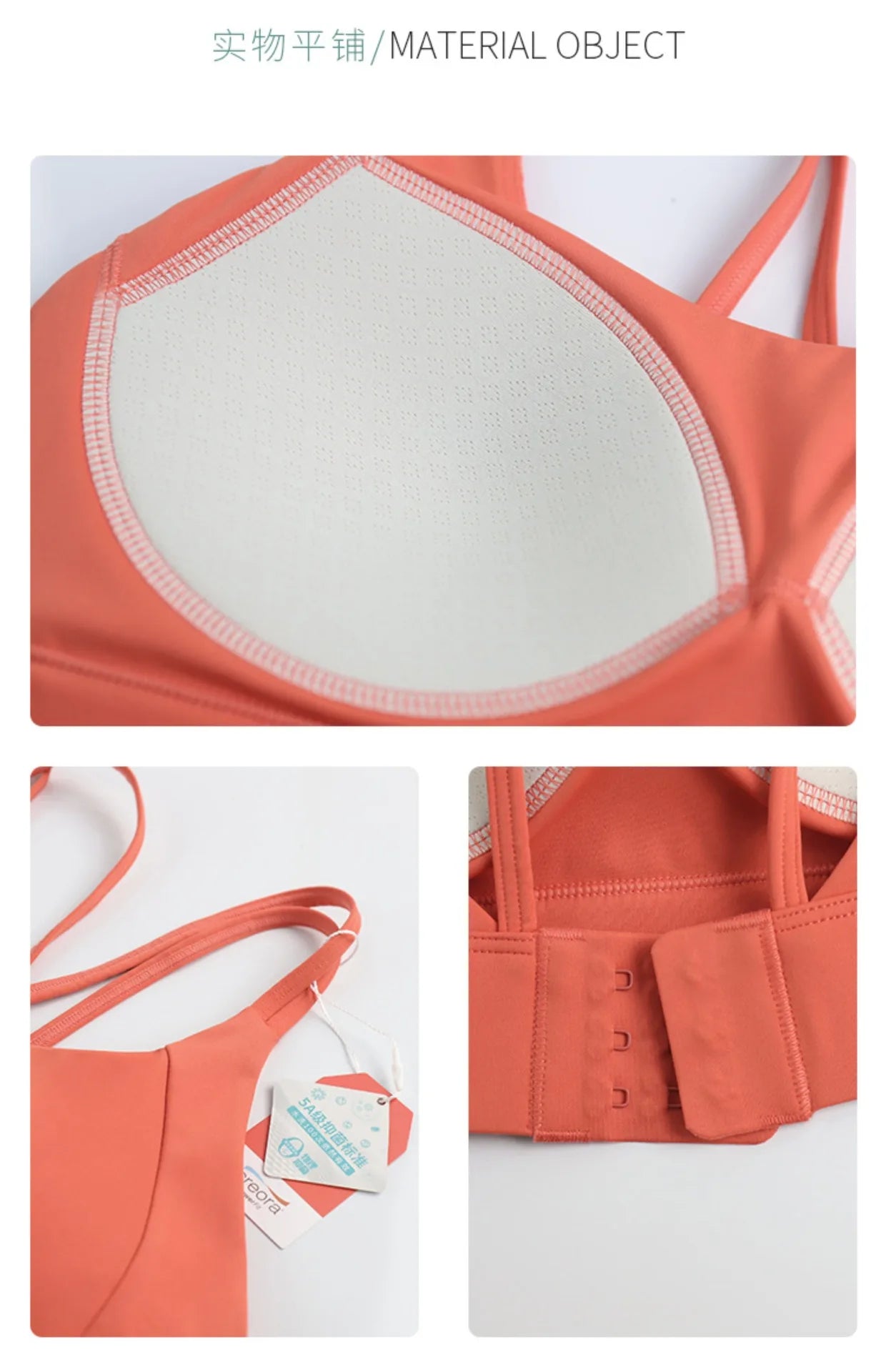 New Women's Sports Bra Padded Without Bones Cross Back Fitness Busty Underwear High Support Impact Running Gym Vest Yoga Bras