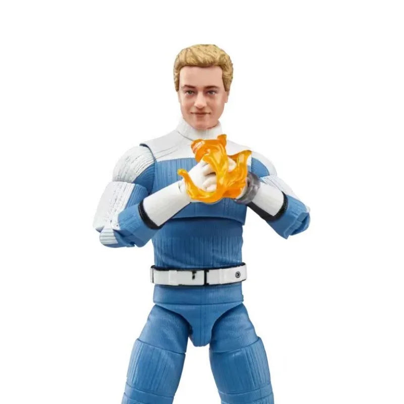 Original Hasbro Marvel Legends Fantastic 4 Series Johnny Storm Action Figure Toys Model Ornaments