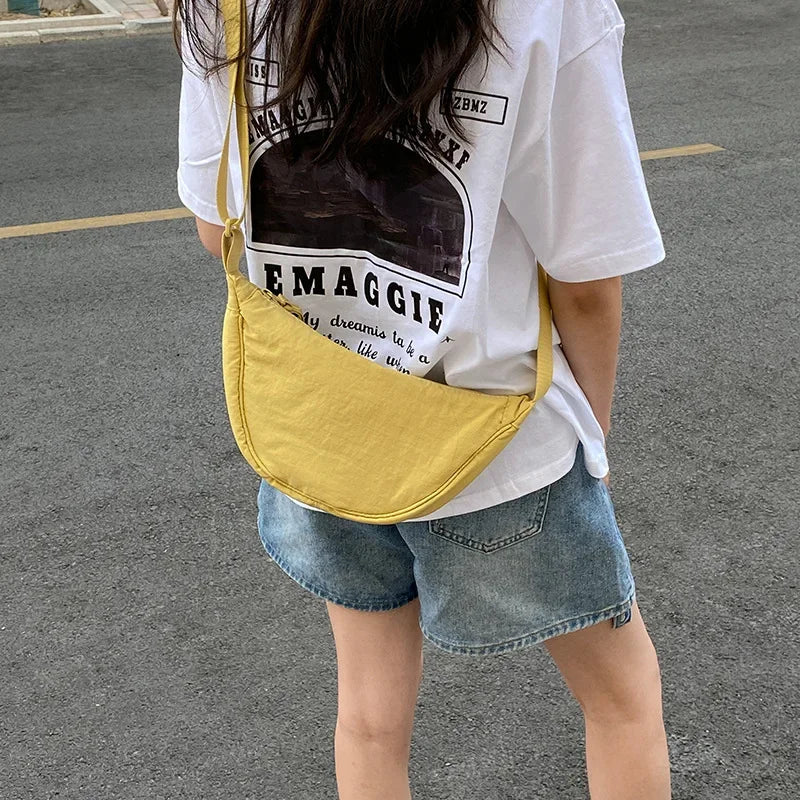 Nylon Waterproof Messenger Bag, Dumpling Multi-color High-quality Shoulder Bags