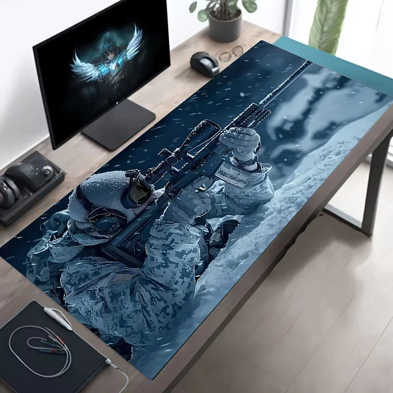 Large Mouse Pad Tactical Soldier Non-Slip XXL desk Mat gaming Stitched Edges Rug5