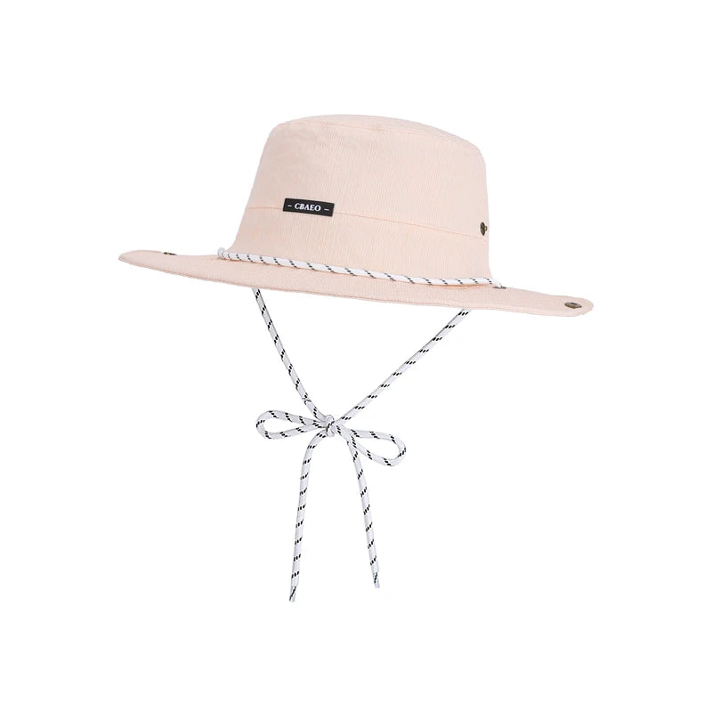 6150-New Spring/Summer Women's Outdoor Traveling Casual Multi-Functional Striped Wide-brimmed Sun Hat Quick-drying Fisherman Hat