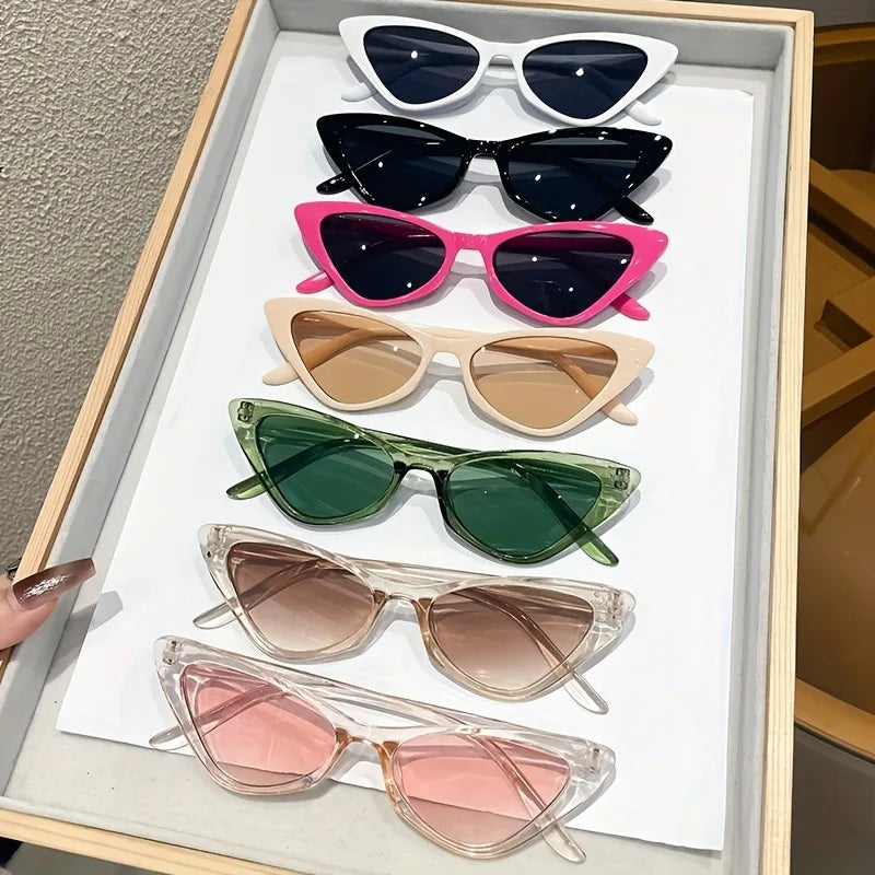 7pcs Women's Glasses Photo Decoration Glasses