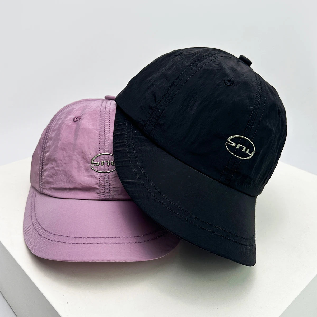 New Unisex Quick Drying Embroidered Letters Baseball Hats Breathable Simple Sunshade Wide Eave Peaked Caps Versatile Outdoor ins