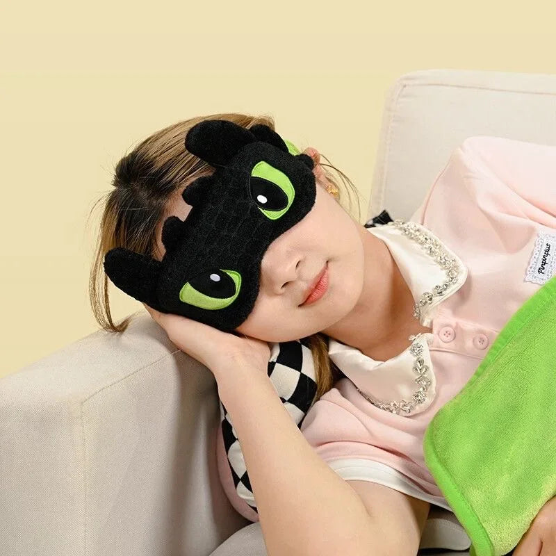 Toothless fashion Sleep Eye Mask Cute Blindfold Dragon Eye Cover Mask Eyepatch