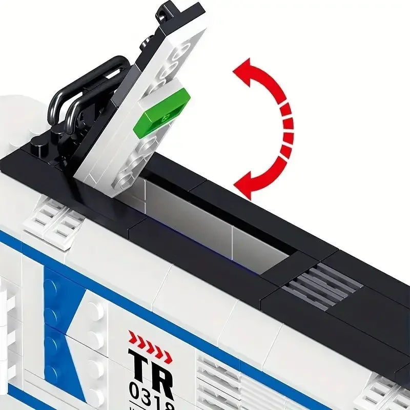 Technical Train Maintenance Advanced Model CityRail Tracks Building Blocks Toys