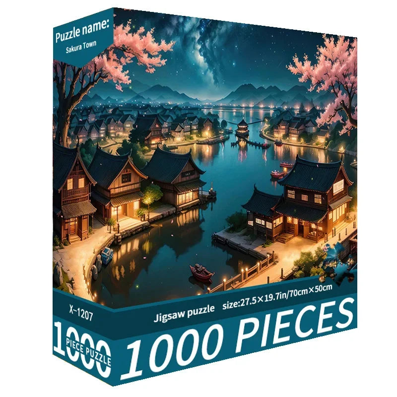 70*50CM 1000 Piece Puzzle for Adults Challenging Decompression Creative Home Decoration Gift All Special Occasions