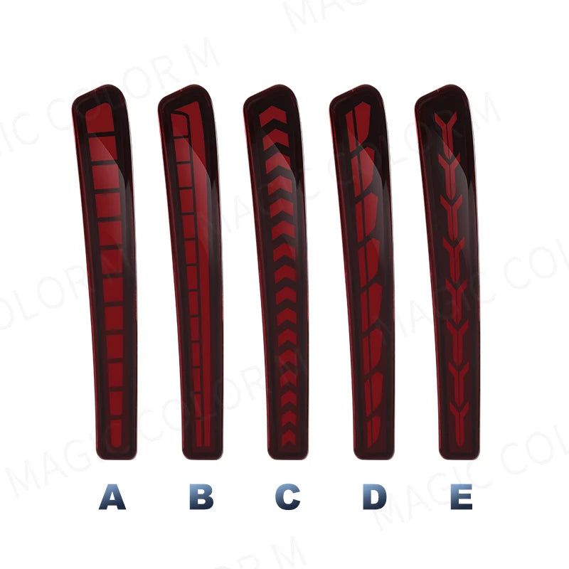 For Toyota Corolla Altis L LE XLE 2020 2021 Car Rear Bumper Reflector Red Smoked Sequential Turn Signal Light Brake Fog Lamp 12V