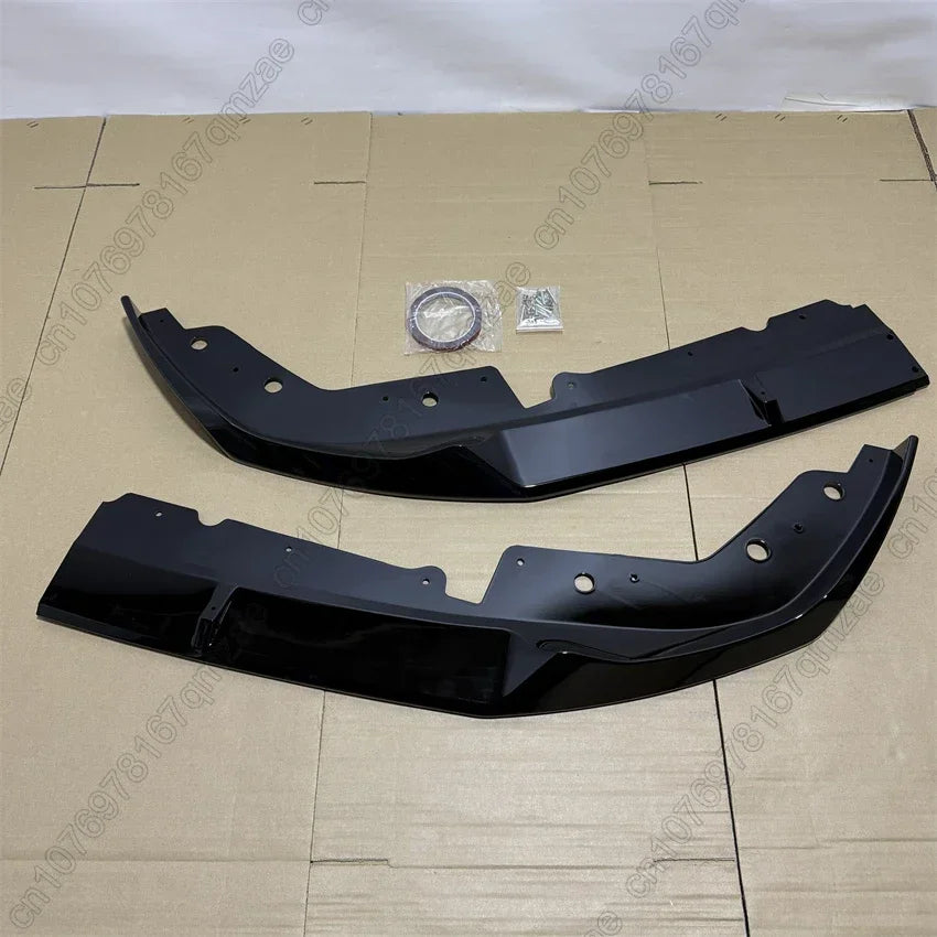 For BMW 3 Series G20 G21 325i 330i M340i Lci M-Sport 2022-2024 Front Bumper Splitter Lip Spoiler Diffuser Guard Body Kit Cover