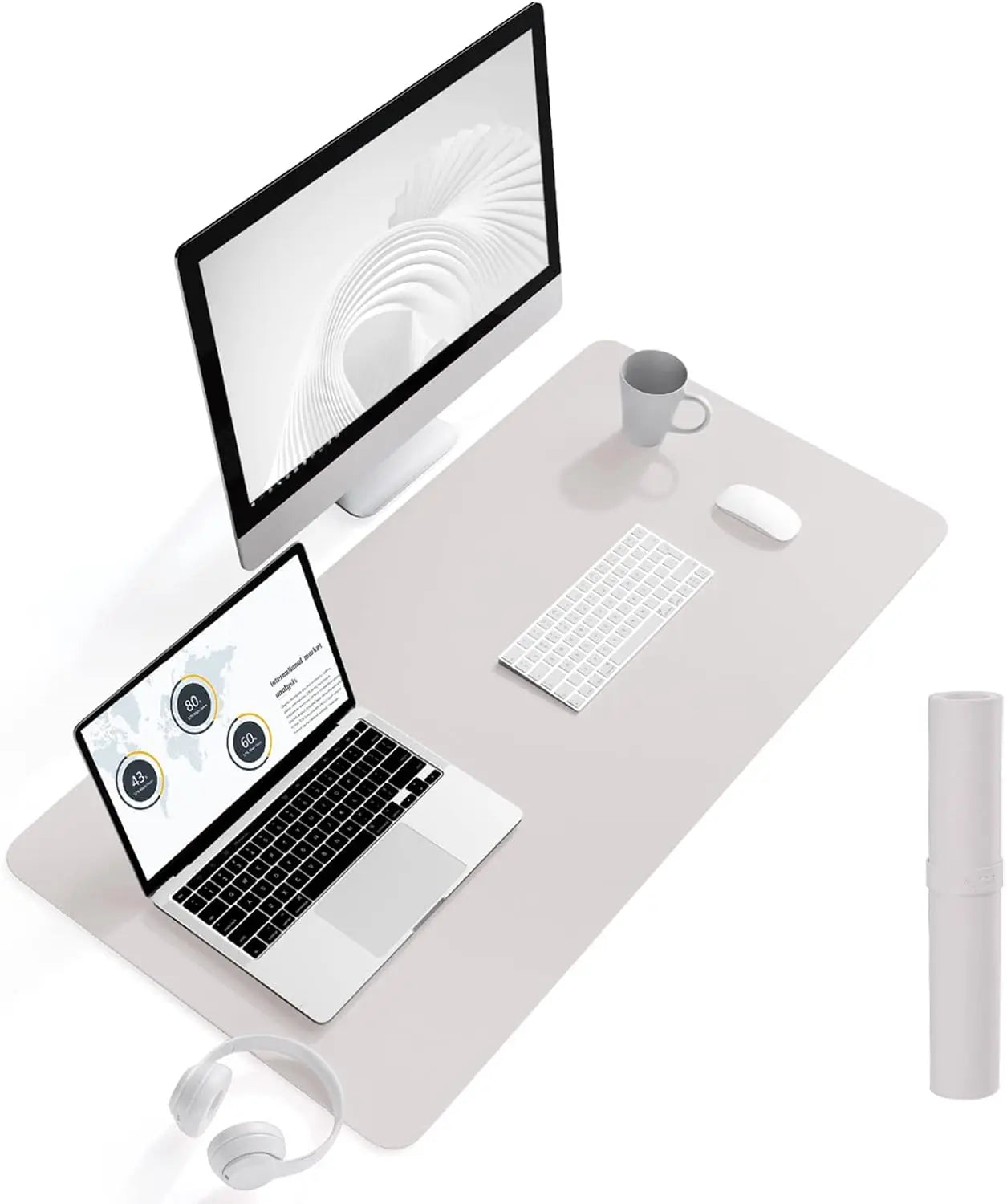 Large Size Office Desk Pad Ultra Thin Large Mouse Pad Waterproof PU Leather Desk Table Protector
