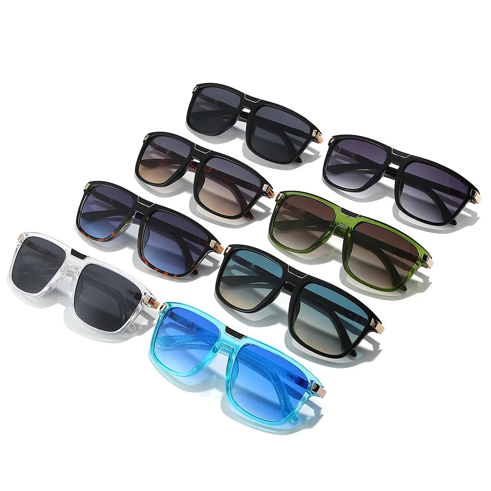 JNPCXI New Ins Popular Fashion Gradient Women Sunglasses Black Leopard Shades UV400 Trending Men Outdoor Sun Glasses